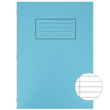 Silvine A4 Exercise Book Lined 80 pages Blue EX108 (Pack 10)