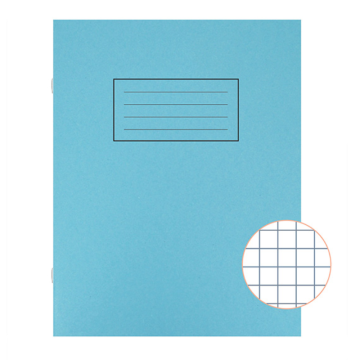 Silvine Exercise Book 7mm Square 80 Pages 229x178mm Blue EX106 (Pack 10)
