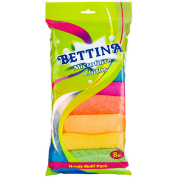 Bettina Microfibre Cloths Multicolour (Pack 8)