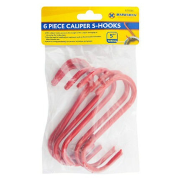 Marksman 5&quot; PVC Coated Caliper S-Hooks (Pack 6)