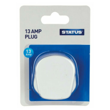 Status 13 Amp Plug White