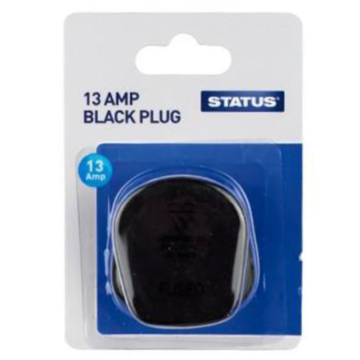 Status 13 Amp Plug Black