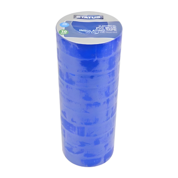 Status PVC Electrical Tape Blue 20 Meter (Pack 10)