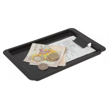 Black Plastic Tip Tray with Clip 19.9cm x 12.2cm