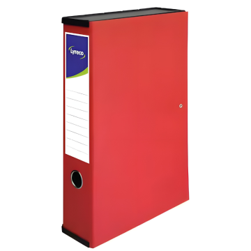 Lyreco Foolscap Box File Red