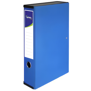 Lyreco Foolscap Box File Blue