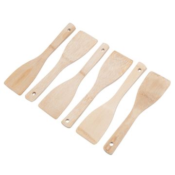 Bamboo Mini Spatulas 20cm (Pack 6)