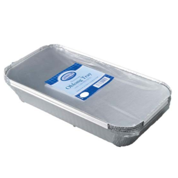Essential Aluminium Oblong Tray Lids 323x164x45mm (Pack 4)