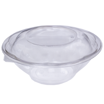 Clear Salad Bowl &amp; Lid 18oz (Pack 50)