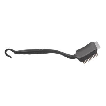 Black Grill Brush with Large Square Wire Head