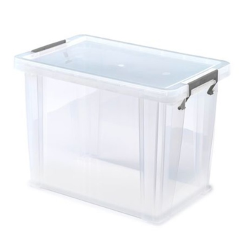 Whitefurze 18.5 Litre Allstore Storage Box with Silver Clamp