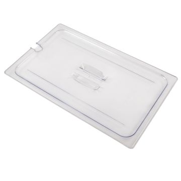 Gastronorm Lid Clear Polycarbonate 1/1 Notched