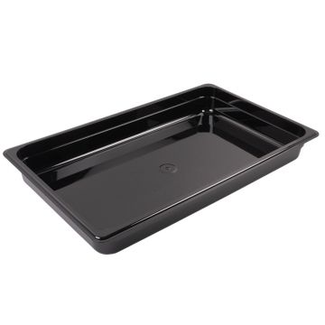 Gastronorm Pan Black Polycarbonate 1/1 65mm Deep