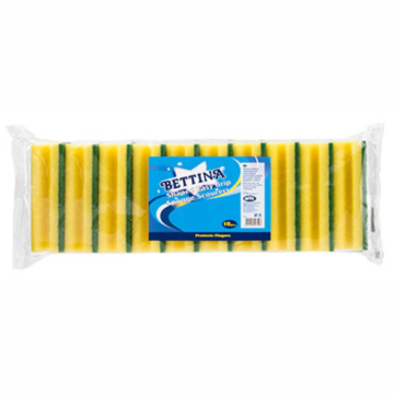 Bettina Easy Grip Sponge Scourer (Pack 10)