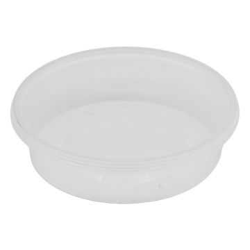 Disposable Plastic Round Containers &amp; Lids 8oz (Pack 250)