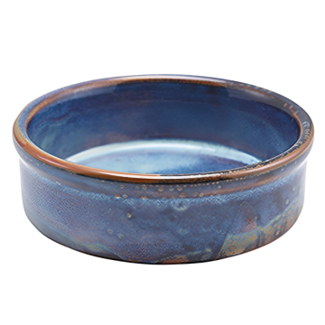 Genware Terra Porcelain Aqua Blue Tapas Dish 10cm