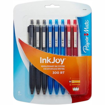 Paper Mate InkJoy Retractable Ball Pen 300 RT (Pack 8)