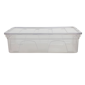 Whitefurze Mini Spacemaster Plastic Storage Container with Lid 36cm 11 Litre