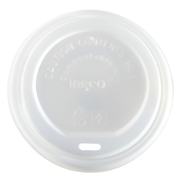 Compostable Domed Sip-thru Lid to fit 10-16oz Cup (Pack 100) [1000]