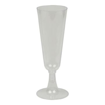 Disposable Plastic Champagne Flute 6oz (Pack 6)