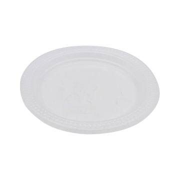 Reusable Clear Plastic Plates 7&quot; / 17.5cm (Pack 40)