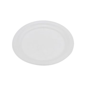 Reusable Clear Plastic Plates 9&quot; / 23cm (Pack 40)