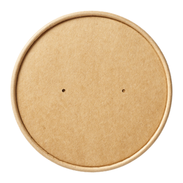 Disposable Kraft Vented Lids for Soup Container 8oz-16oz (Pack 50) [500]