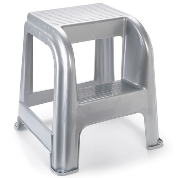 Plasticforte Step Stool Silver