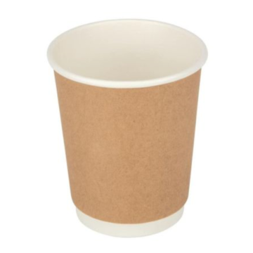 Kraft Double Wall Hot Drink / Coffee Cup 12oz (Pack 25) [500]