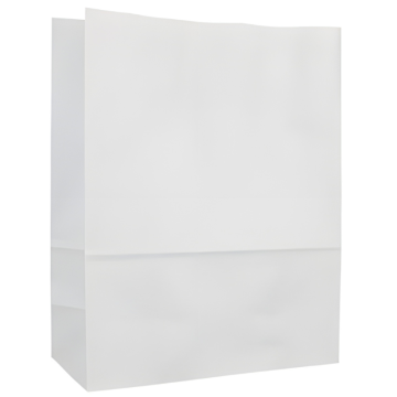 White Paper Grab Bag (SOS Without Handles) Large 13x7x18&quot; (Pack 250)