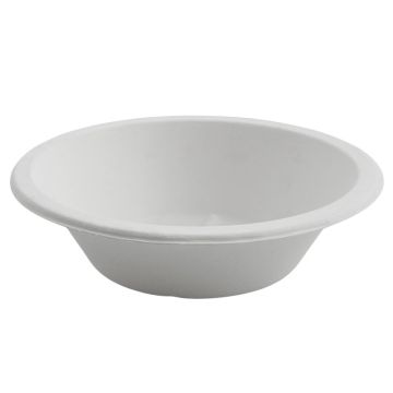 Bagasse White Round Bowl 12oz (Pack 50)