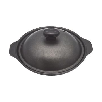 Black Karahi/Serving Bowl With Domed Lid 18.5cm