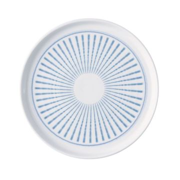 Churchill Era Blue Walled Plate 8.25&quot;