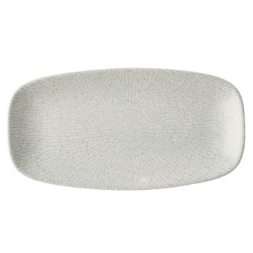 Churchill Delta Grey Oblong Plate 11.75 x 6&quot;