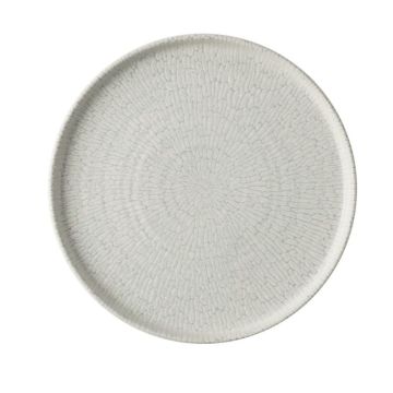 Churchill Delta Grey Walled Plate 10.25&quot;