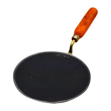 Iron Roti / Chapati Tawa with Wooden Handle 10&quot;