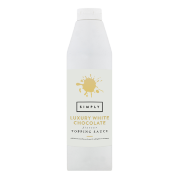 Simply Topping Sauce Luxury White Chocolate Flavour 1kg