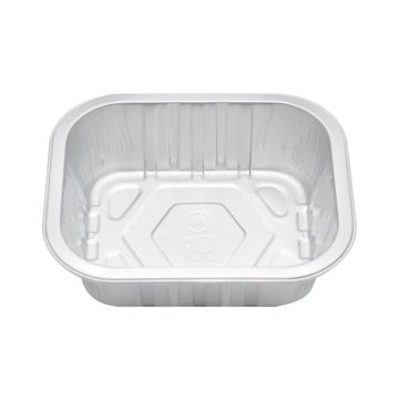 Premium Silver 500ml Rect. Foil Container (Pack 50)