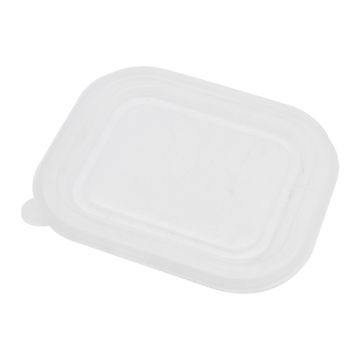 PP Lid for Premium 500ml Rect. Foil Containers (Pack 50) (Fits 137893 and 137894)
