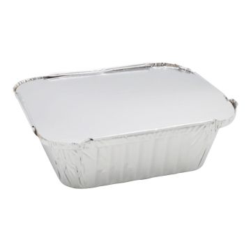 Aluminium No 2 Foil Container with Lid (Pack 10)