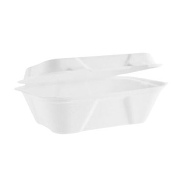 Vegware Compostable 7 x 5&quot; Nourish Moulded Fibre Clamshell (Pack 50)
