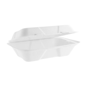 Vegware Compostable 9 x 6&quot; Large Nourish Moulded Fibre Clamshell (Pack 50)