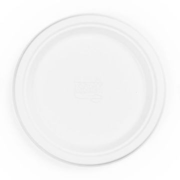 Vegware Compostable 9&quot; Source-Reduced Nourish Moulded Fibre Plate (Pack 50)