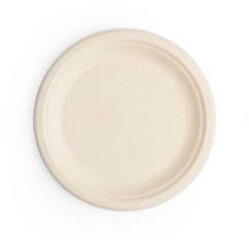 Vegware Compostable 7&quot; Nourish Moulded Fibre Plate, Natural (Pack500)