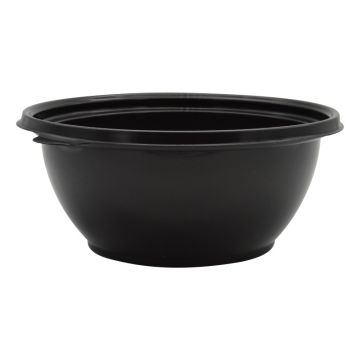 Black Microwaveable Food Container Bowl 1000ml (Pack 70)