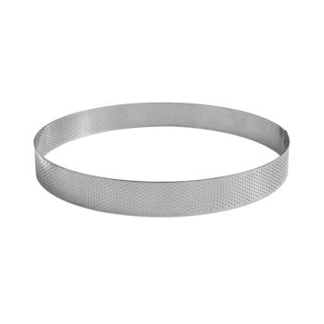 Stainless Steel Perforated Ring 20 x 3.5cm