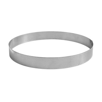 Stainless Steel Perforated Ring 22 x 3.5cm
