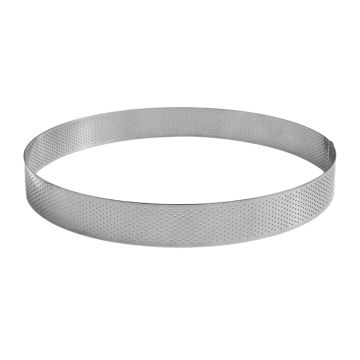 Stainless Steel Perforated Ring 24 x 3.5cm