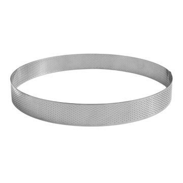 Stainless Steel Perforated Ring 26 x 3.5cm