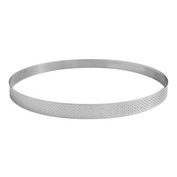 Stainless Steel Perforated Ring 28 x 2cm